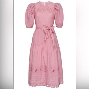 St Roche- NWT Astrid Midi Dress in color Peony. Size 8.